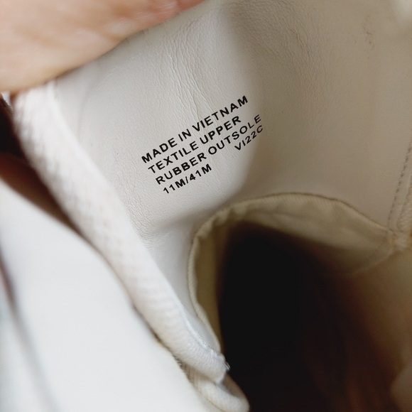 New New Michael Kors Light Cream Combat Textile Ankle Boots W381 - Picture 10 of 11